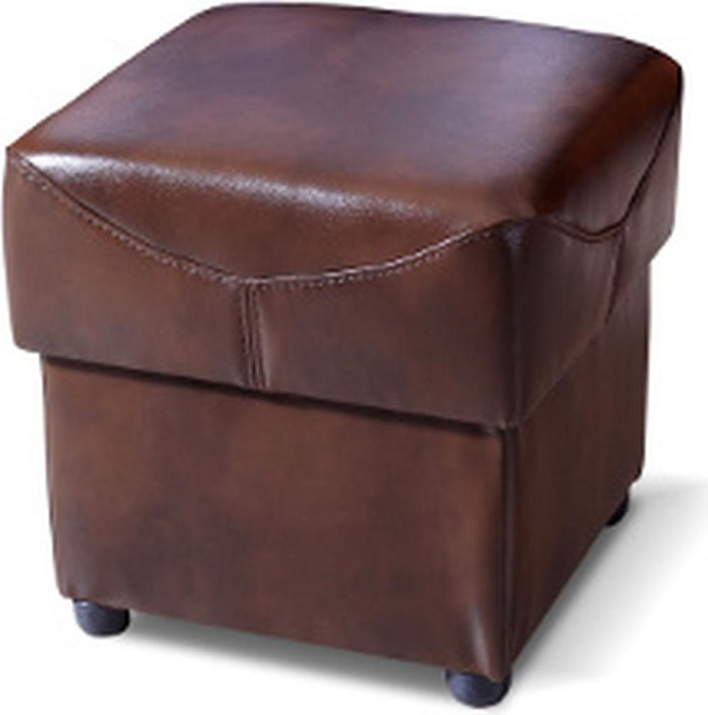 XXL Fußhocker Club Lounge Hocker Leder Textil Ottoman Designer Pufa Ottomane Neu