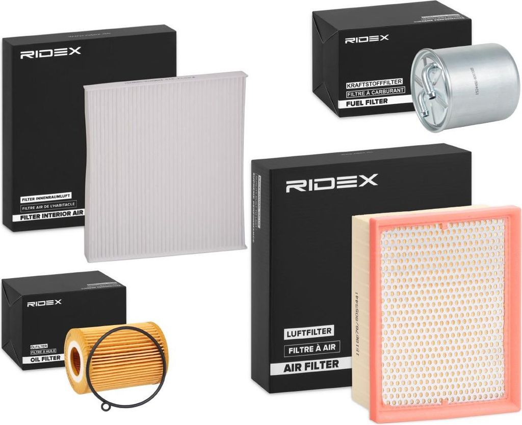 RIDEX Filterset Inspektionspaket Filtersatz für CHRYSLER 300 C Touring (LX, LE) 300 C Limousine (LX, LE)