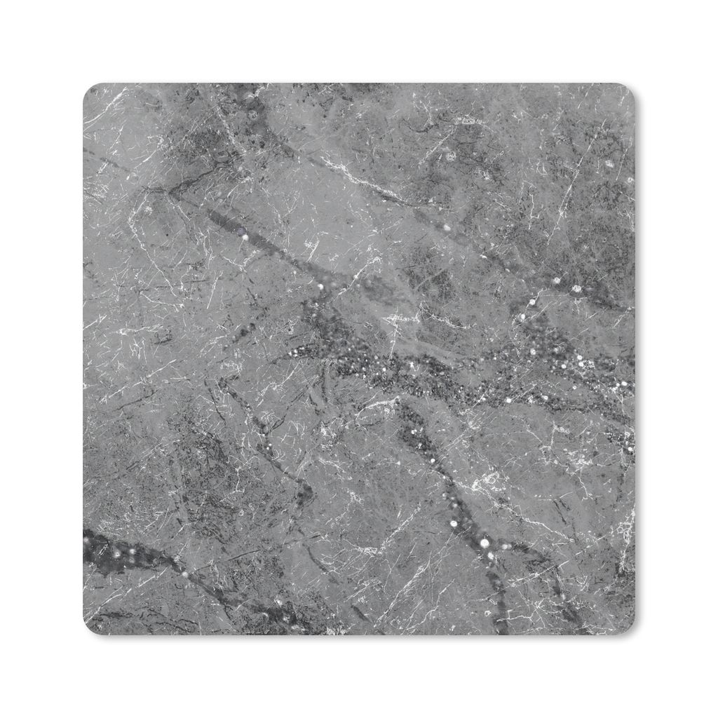 MuchoWow Mauspad Mousepad Marmor - Grau - Weiß 30x30 cm - Mousepads - Maus Mat - Pad - Mausunterlage - Gaming