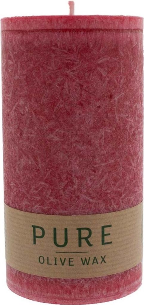 Świeca z wosku oliwnego - Crimson 130x70 Zdjęcie produktu 