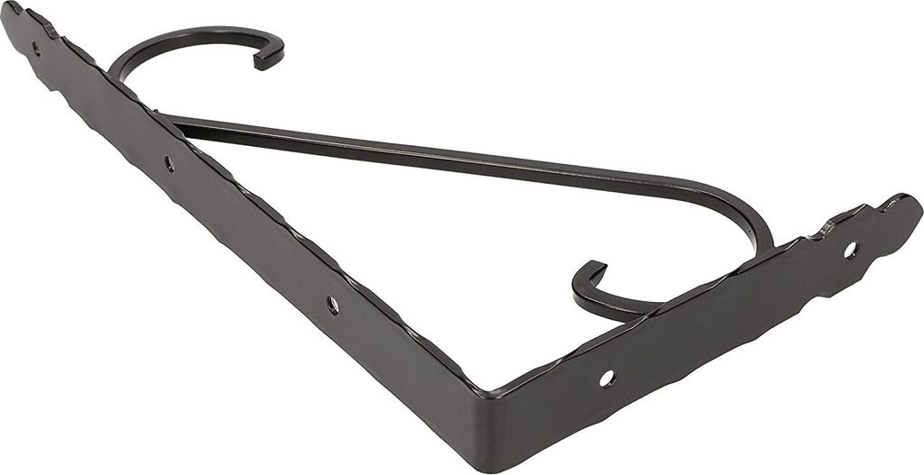 KOTARBAU® Držák police 30x15cm Kovaný černý antický držák Obrázek produktu 