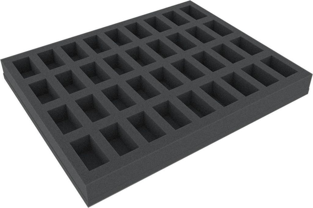 Schaumstoffeinlage 35mm für 1:72 Miniaturen (36 Fächer)