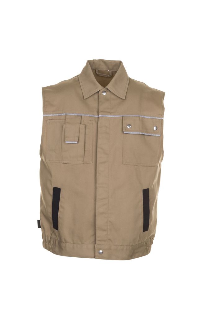 Größe XL Herren Planam Canvas 320 Weste khaki schwarz Modell 2165