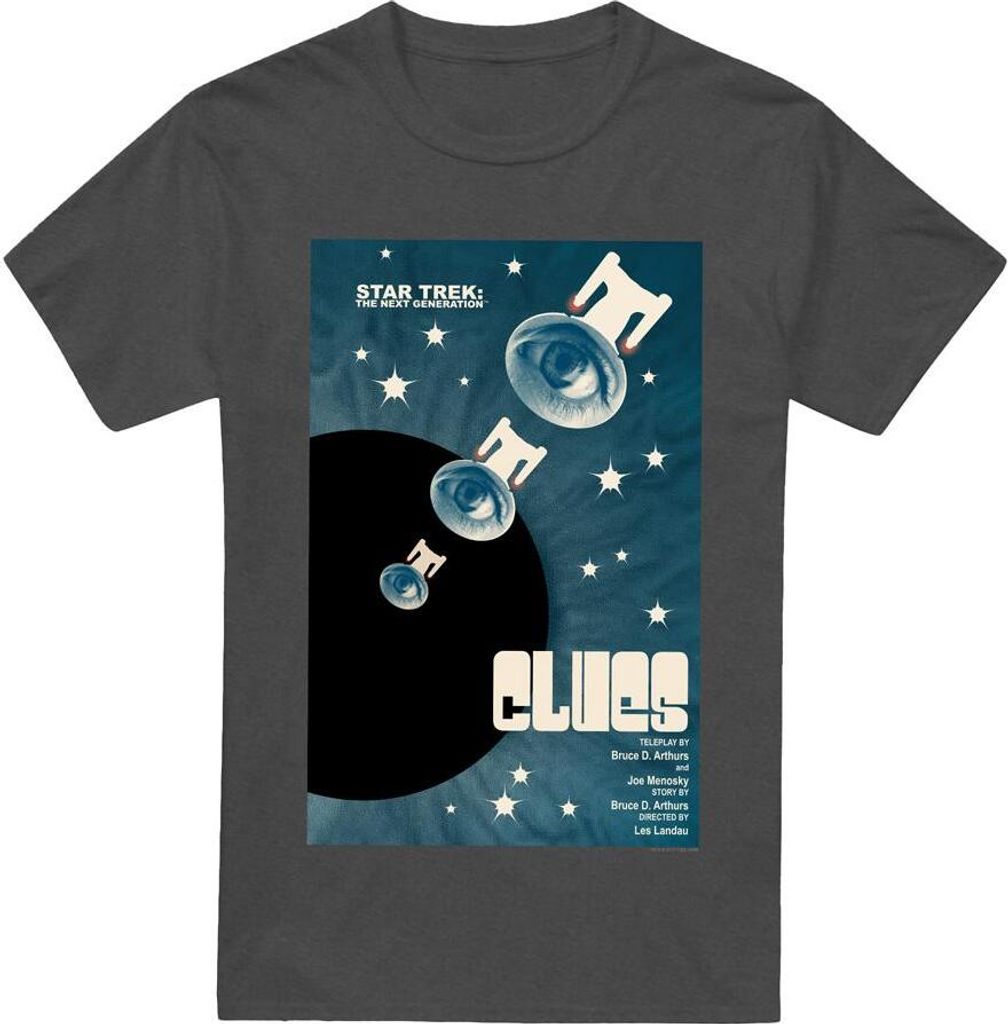 Star Trek - "The Next Generation Season 4 Episode 14" T-Shirt für Herren/Damen Uni TV17865 (S) (Holzkohle)