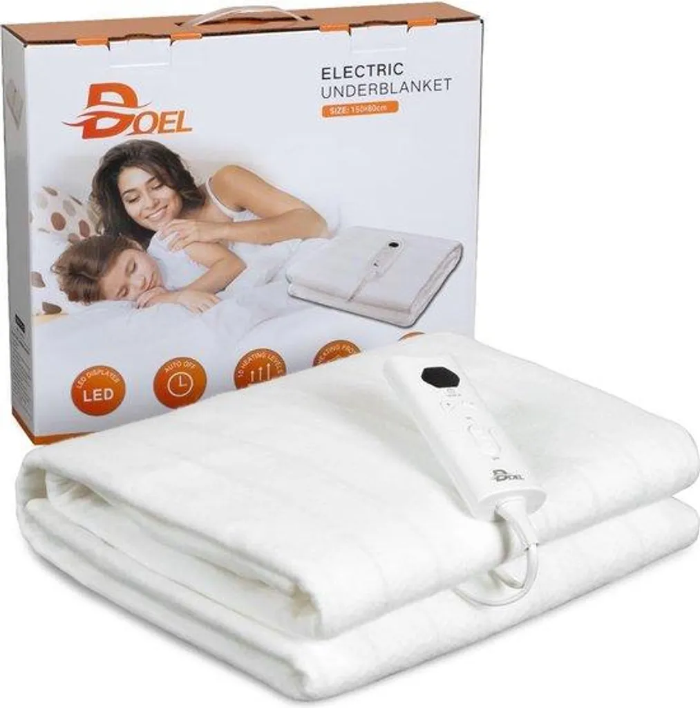 Couverture chauffante 150x80 cm idéale pour nuits froides et récupération