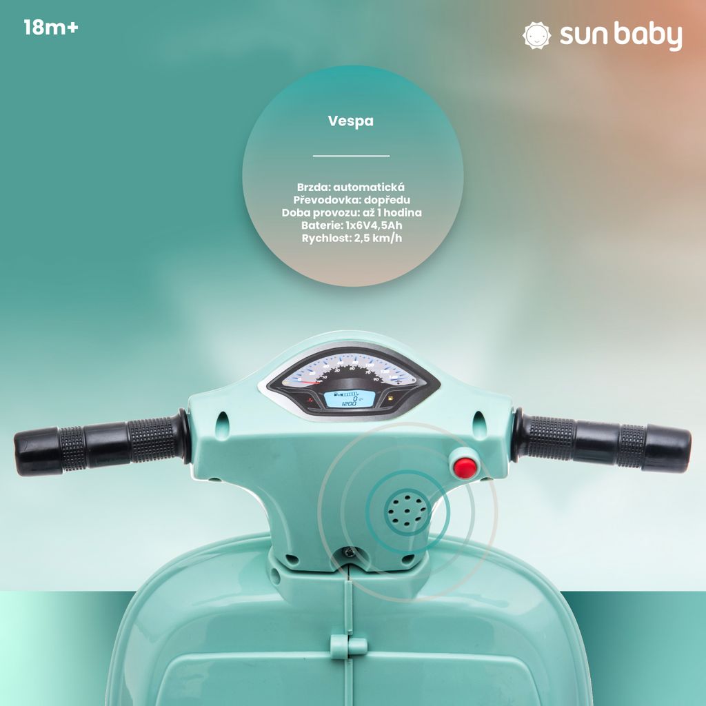 Vespa elektrický skútr od 18m, elektrické vozidlo, dětské Obrázek produktu 5