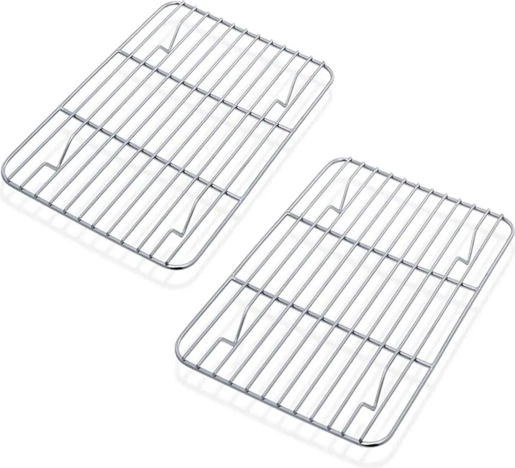 Grille de glaçage multifonctions pour biscuits et cakes inox - x2