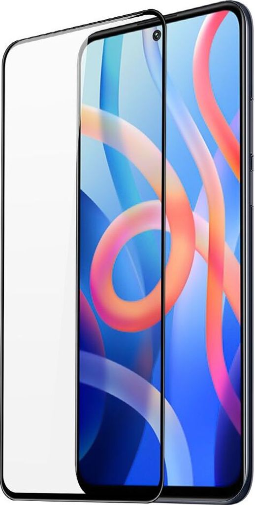 Dux Ducis 9D Tempered Glass 9H Full Screen Tempered Glass mit Rahmen Poco M4 Pro 5G schwarz (case friendly)