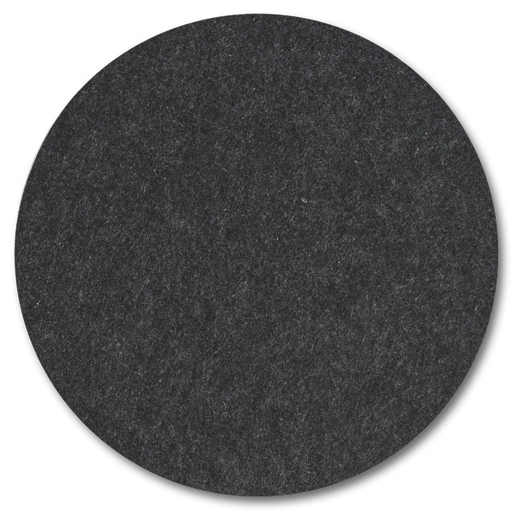 Tischset aus Filz, Ø 38 cm, dunkelgrau, ZELLER - ZELLER