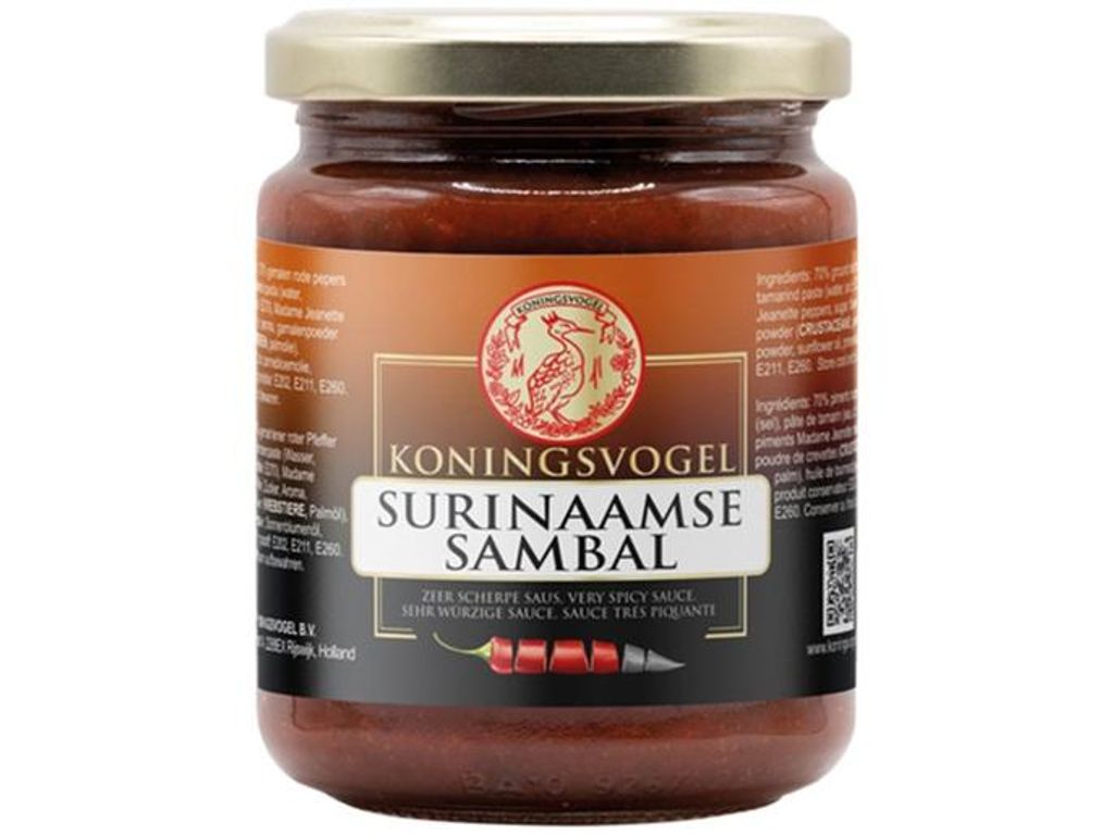KONINGSVOGEL Surinaamse Sambal 270 g | Sambal Suriname | Immagine del prodotto 