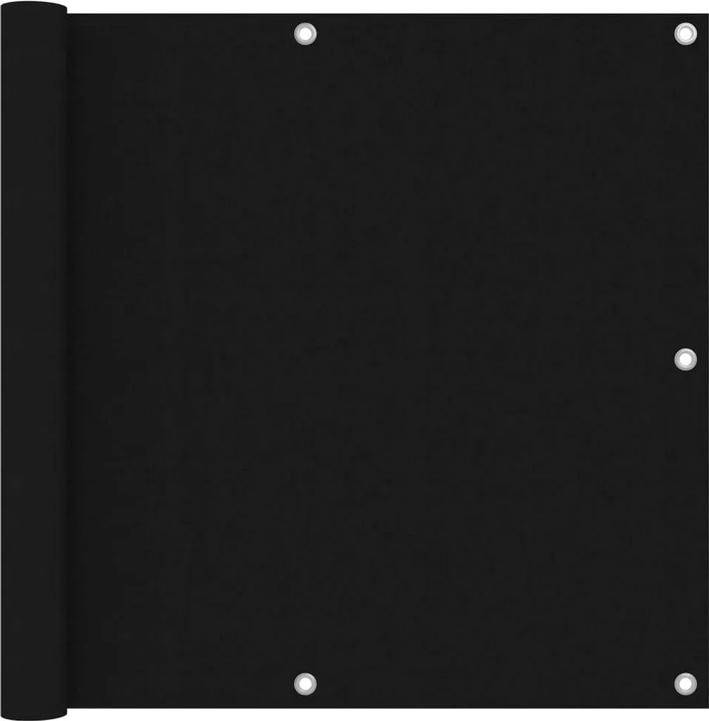 vidaXL Schermo privacy per balcone nero 90x500 cm Tessuto Oxford - Ombrelloni e tende da sole