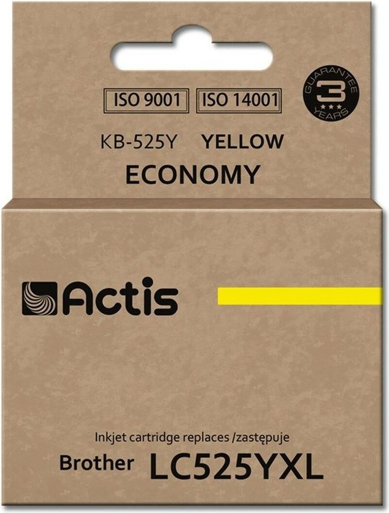 Actis KB-525Y Tinte (Ersatz für Brother LC-525Y; Standard; 15 ml; gelb)