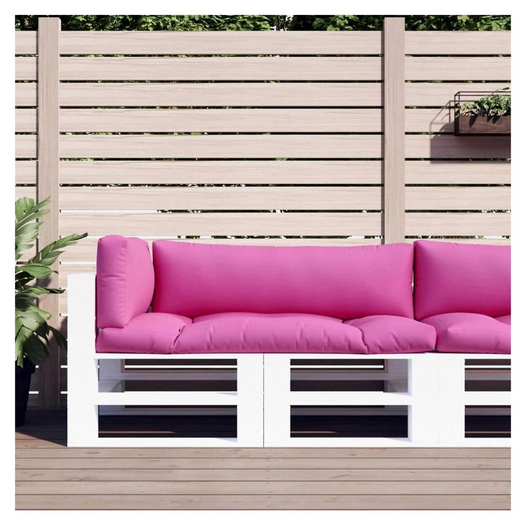 Palettenkissen 3 STK. Rosa Oxford-Gewebe Tablettmatte Möbelzubehör