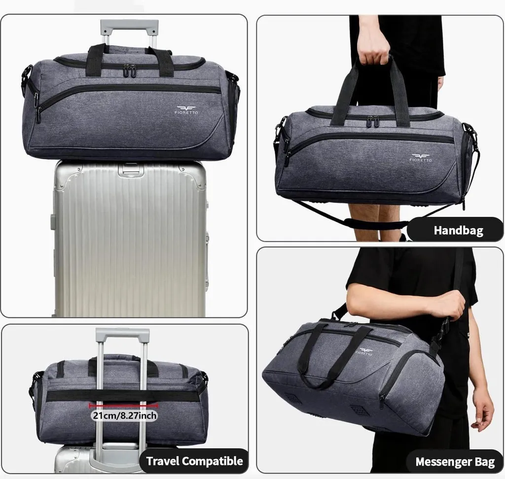 Sac de sport étanche avec compartiment humide et chaussures - 35L