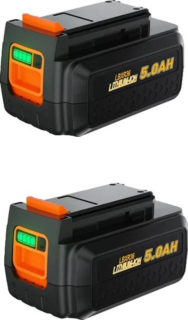 Batteria Ricambio 5000mAh Compatibile 18V - Set 2 Pezzi High Capacity