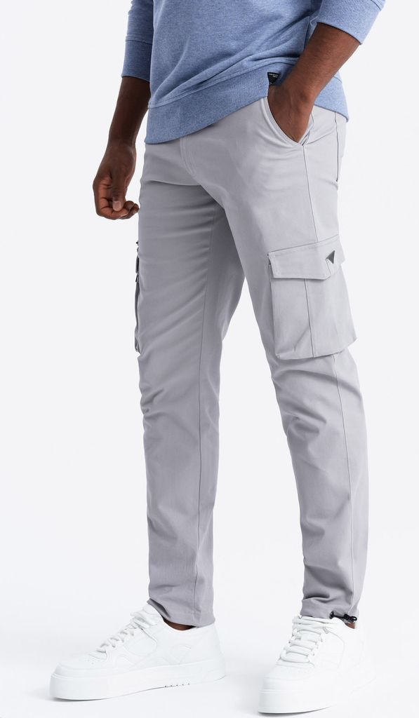 Ombre Clothing Herrentaschenhosen Conateh grau XXL