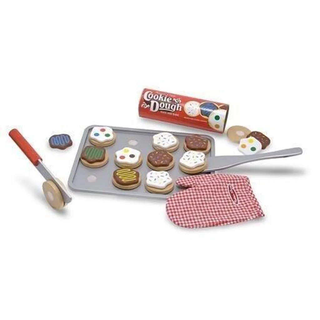 Jouet d'imitation set de cuisson biscuits en bois pour petite cuisine - 3