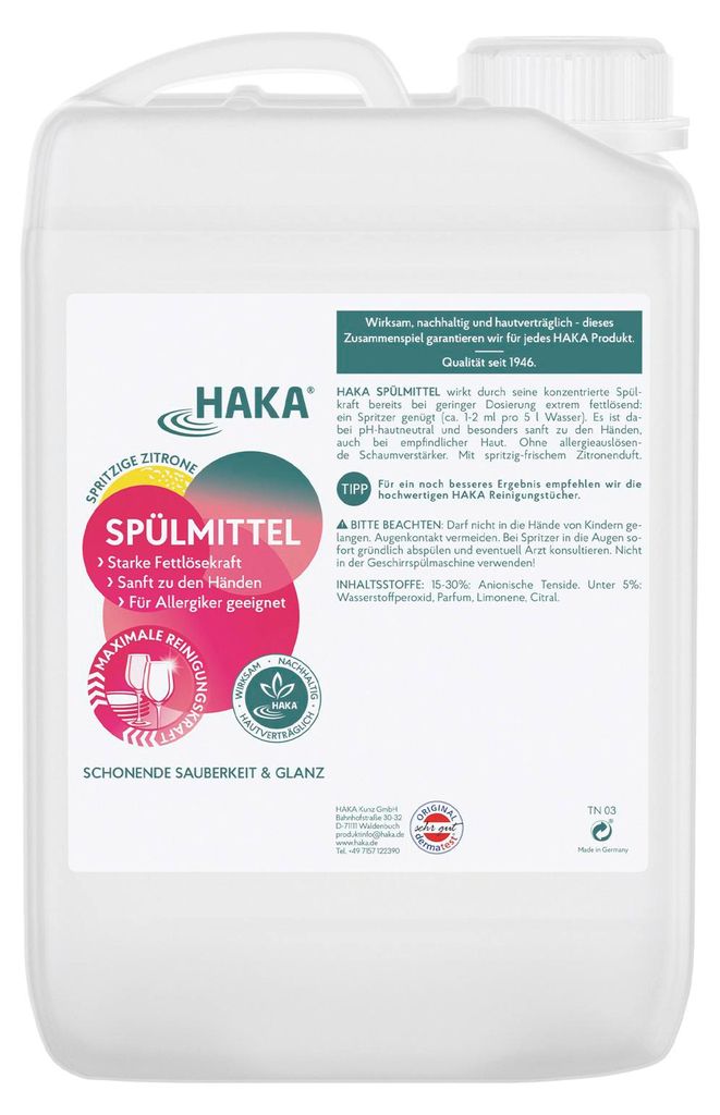 Spülmittel Spritzige Zitrone 3 Liter Nachfüllkanister Produktbild 
