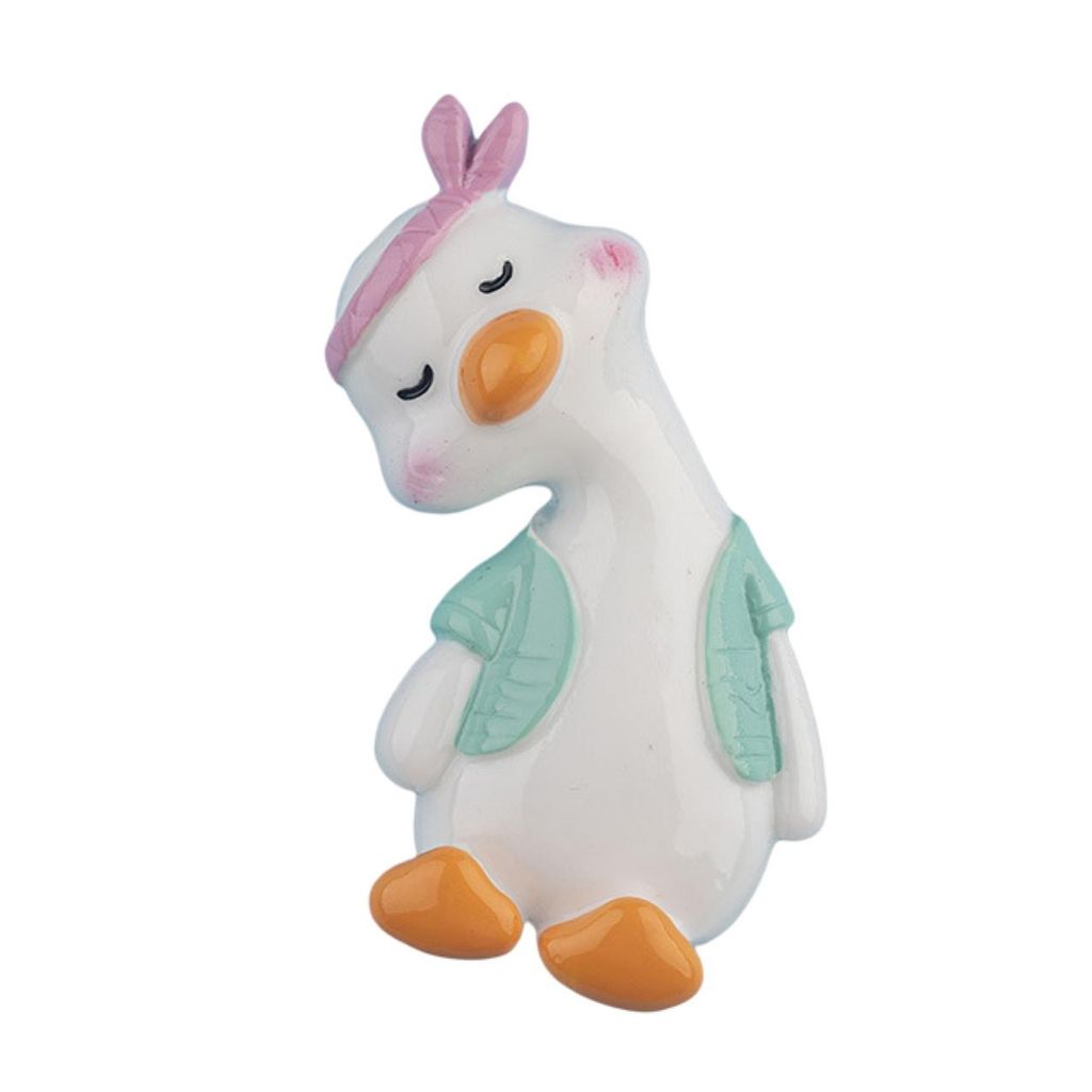 Kühlschrankmagnet aus Kunstharz, verschiedene Stile, schöne Cartoon-Ente mit krummem Hals, magnetisch, dekorativ, Kunstharz, Kunsthandwerk, für ...