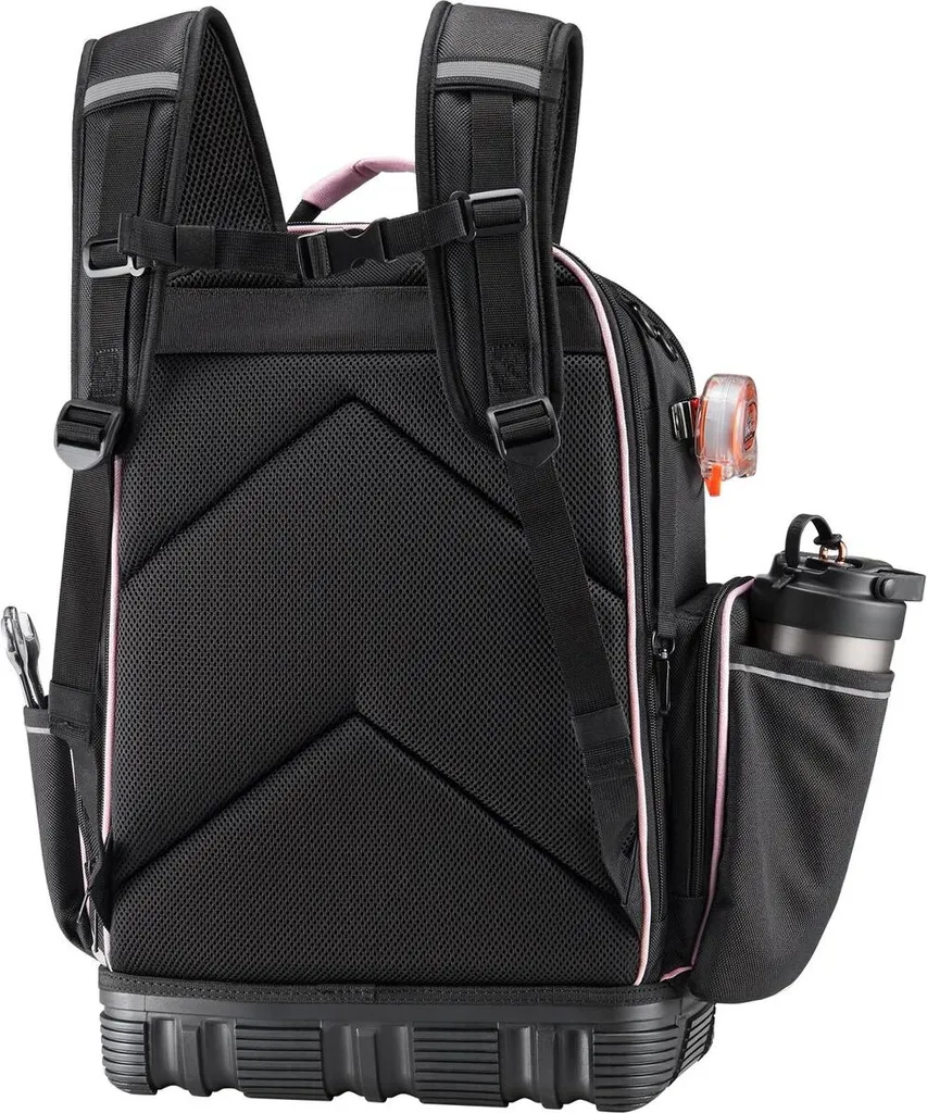 Sac à dos de chantier porte-outils 56 compartiments avec base rigide - 8