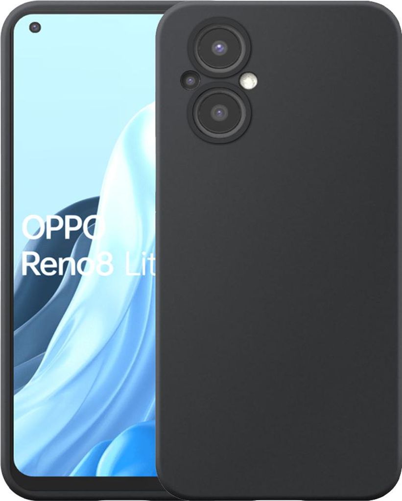 Geeignet für Oppo A96 5G / Reno 7Z / Reno 8Z / Reno 8 Lite Phone Case Schwarz Flexible Silikon TPU Case - Flexible Back Cover Case Silikon TPU - S...
