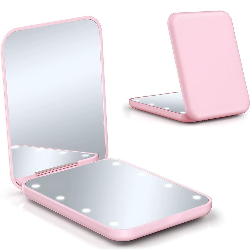 Specchietto Cosmetico LED Rosa - ZR 40006 KP40006 Immagine del prodotto 