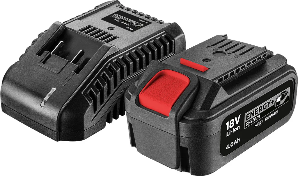 Batterie 18V 4Ah GRAPHITE et Chargeur pour Travailler sans Interruption