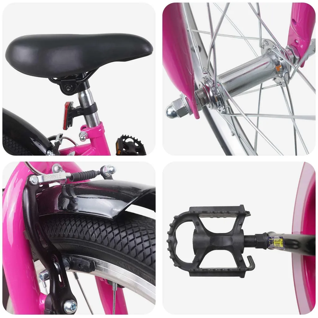 vidaXL Vélo pour Enfants 20 Pouces pour Les Enfants de 6 à 11 Ans, Vélo Classique pour Enfants, Mini Cycliste, extérieur, sécurisé, Parfait pour Les balades de Vos Petits