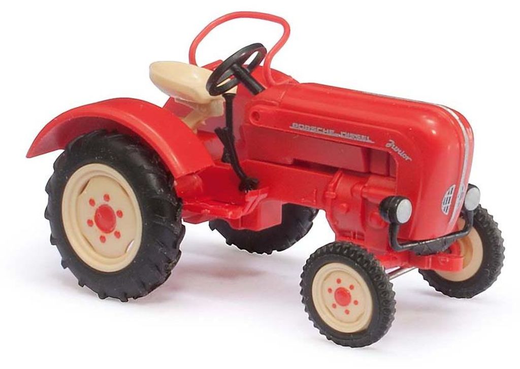 Busch 50000 - 1/87 Traktor Porsche Junior K - Rot - Neu