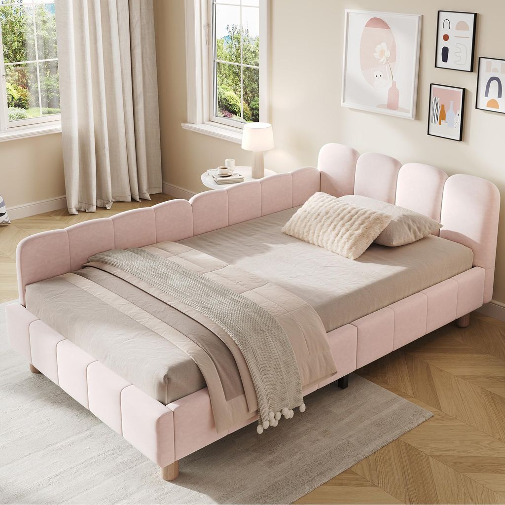 okwish dětská postel 90x200 čalouněná postel s polstrovaným Obrázek produktu 