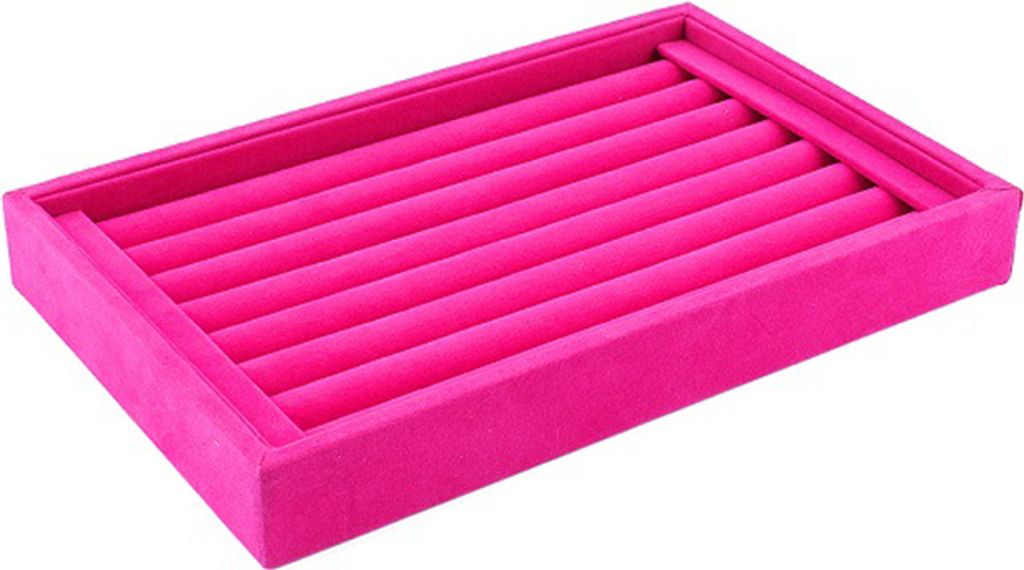 Ring Ohrringe Organizer Ohrstecker Display Ständer Halter Rack Tablett Platte Box Fall-Rosenrot