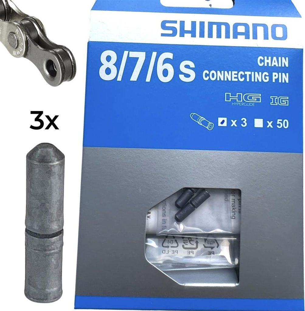 Shimano Kettennietstifte für 6 7 8-fach Ketten (3er Pack) Produktbild 