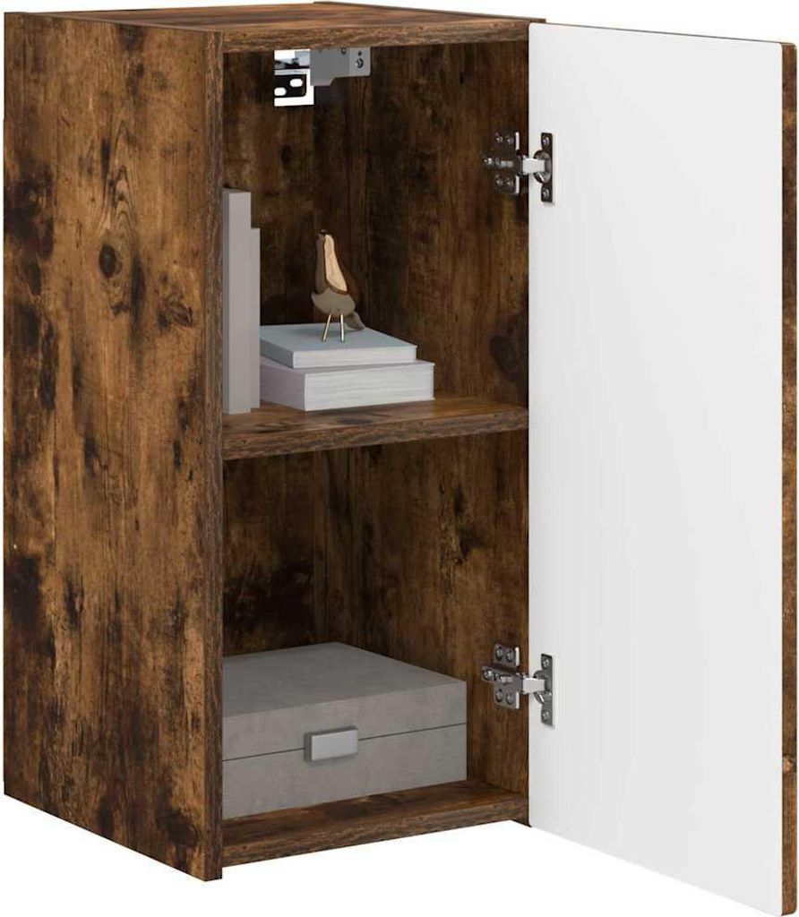 Stabli TV-Wandschrank 2 pcs - Montage erforderlich - Geräucherte Eiche 30 x 31 x 60cm - DE179436 - TV-Schränke