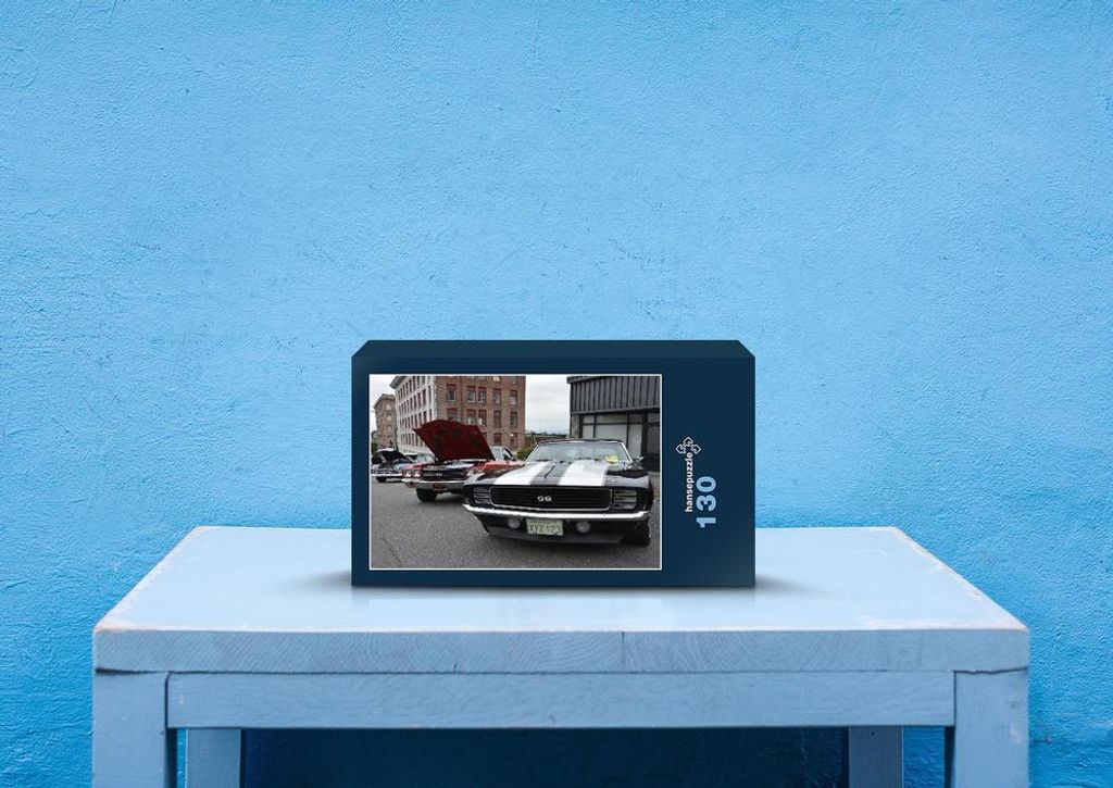 hansepuzzle 46057 - Oldtimer Puzzle, 130 Teile, Fortbewegung, 28,7 x 20,0cm mit hochwertiger Aufbewahrung, Kartonbox und wiederverschließbarem Beutel