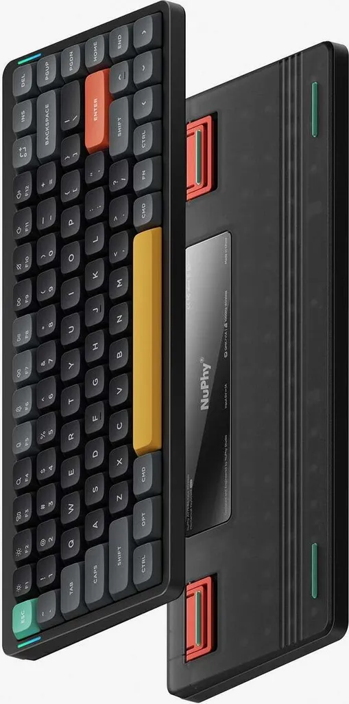 NuPhy Air75 V2 Clavier RGB sans fil Switch Cowberry Low Profile Noir Basalt