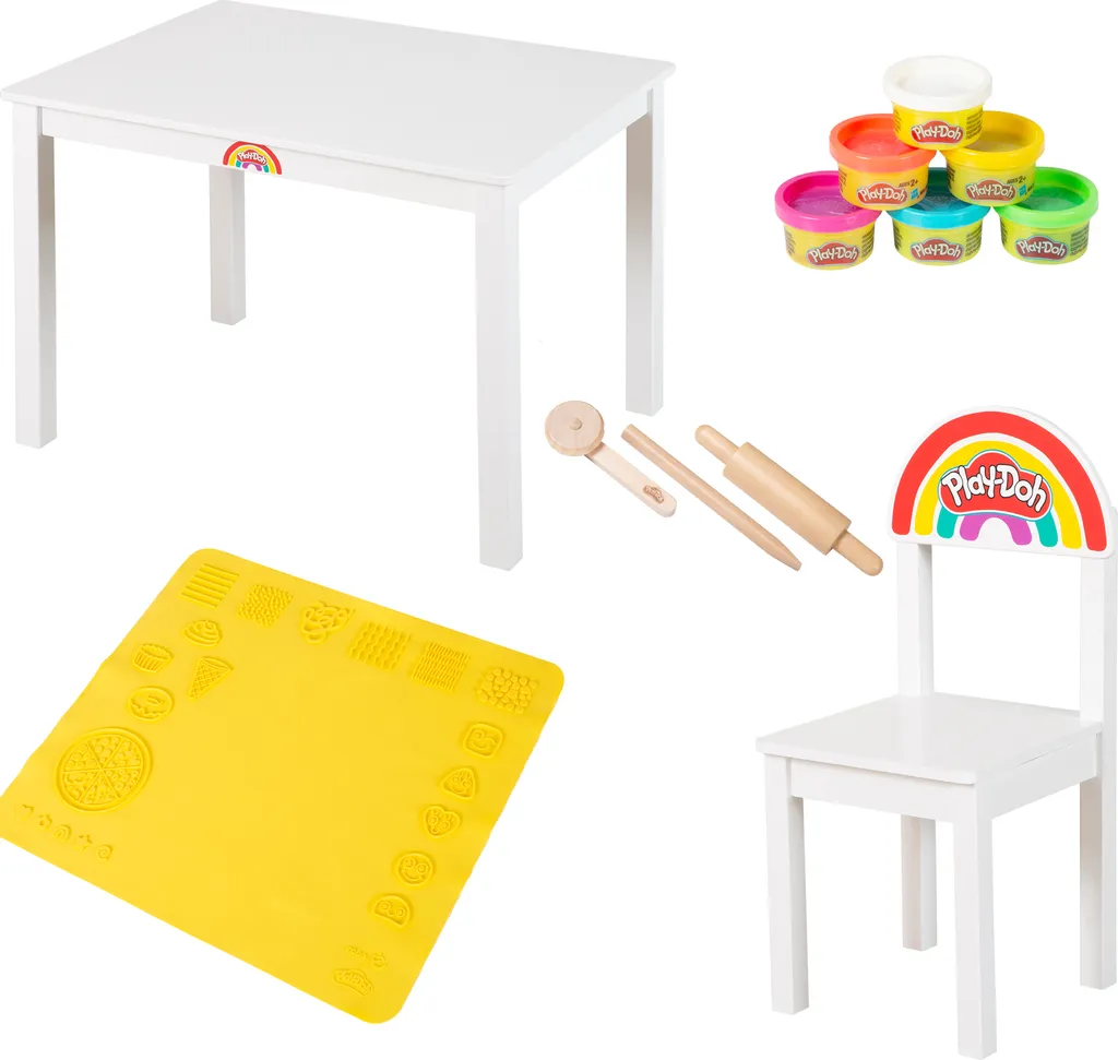 Arredo Creativo roba x Play-Doh: Set Tavolo e Sedia in Legno FSC