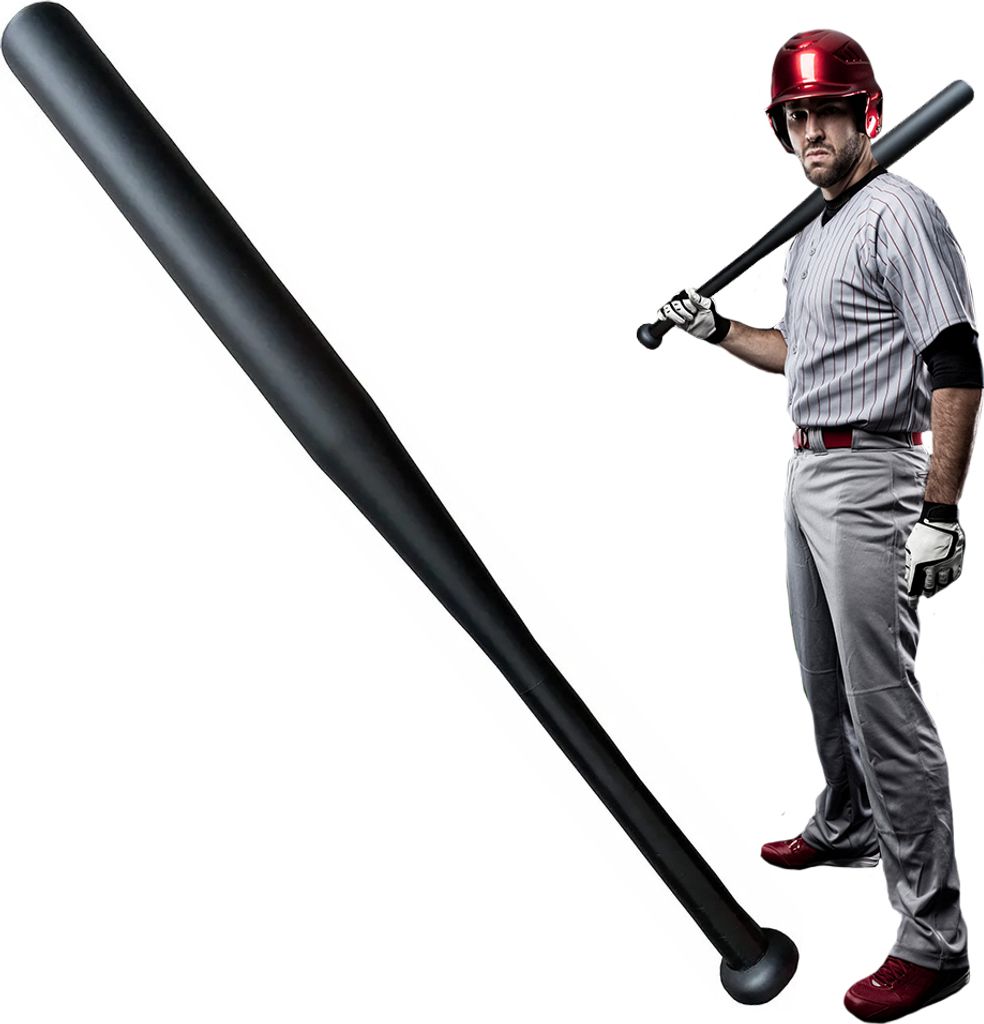 Baseballschläger Aluminiumschläger 25 Zoll Schwarz