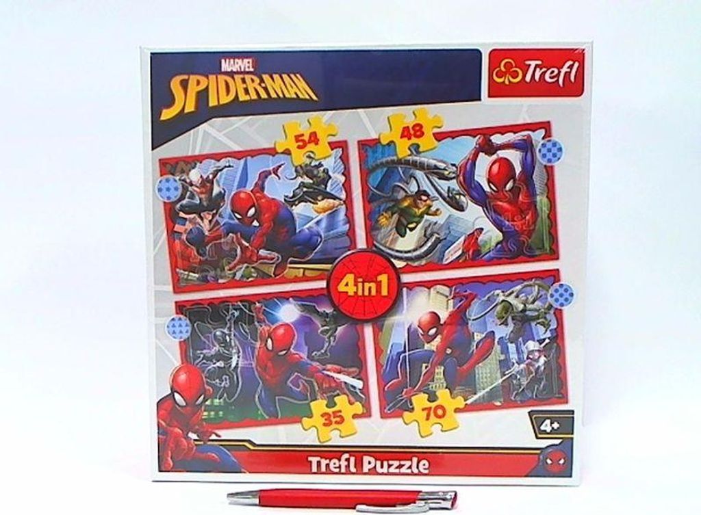 Puzzle 4v1 Spiderman Obrázok produktu 
