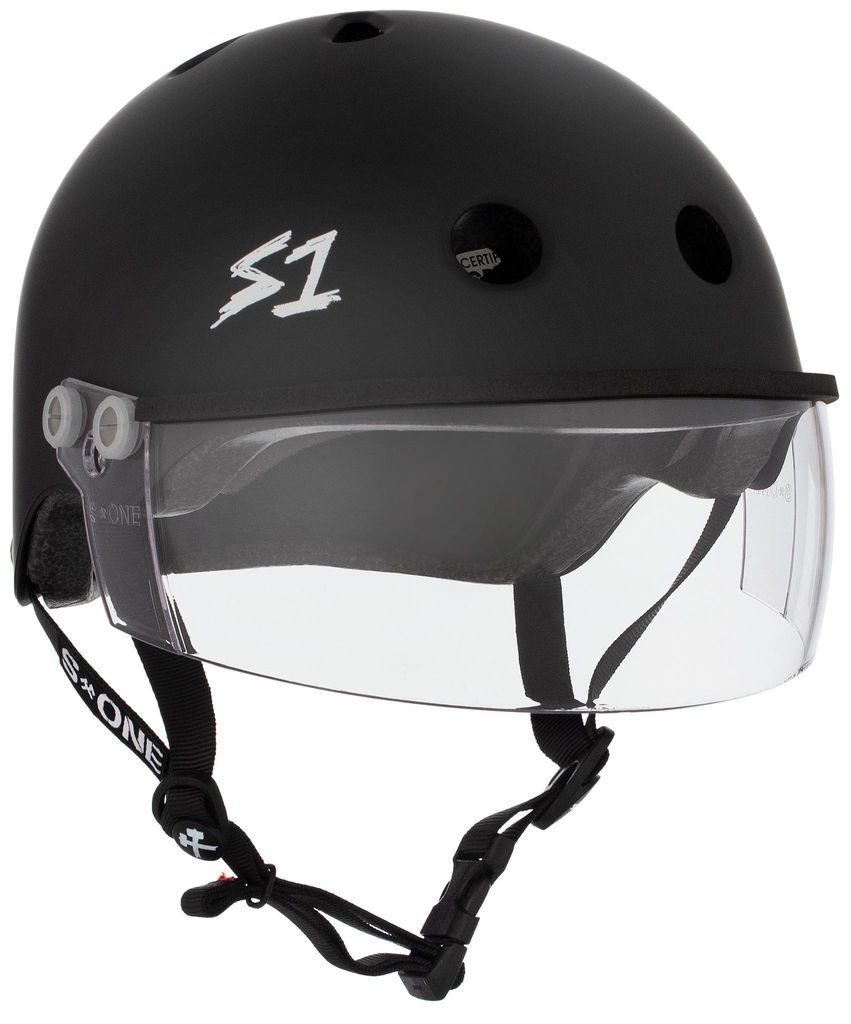 Schutz - S-One Lifer Visierhelm - Farbe Mattschwarz - Größe XL - S-Eins