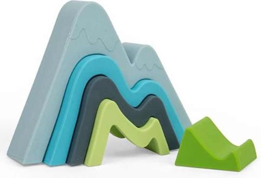 BigJigs Montessori Mountain Stacker - Lernspielzeug Silikon
