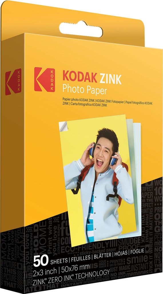 Papier zinc Kodak, paquet de 50, couleur:blanc Image du produit 