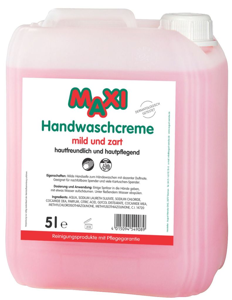 MAXI 54908 Handwaschcreme - 5 Liter rosé Produktbild 