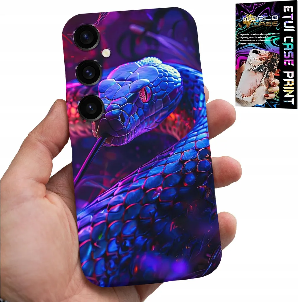 Samsung S24 Case Reptile Edition - Custodia Serpente Elegante