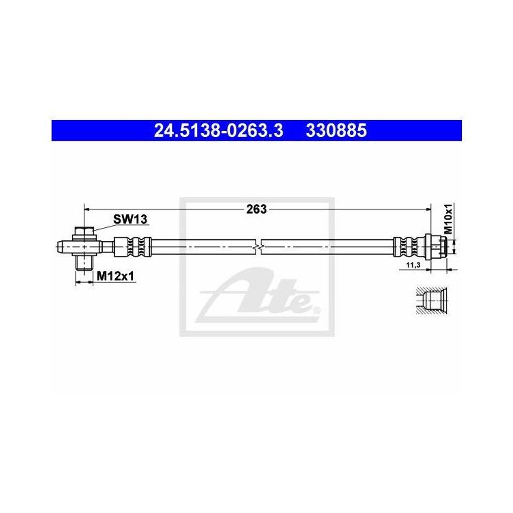 ATE Bremsschlauch 24.5138-0263.3