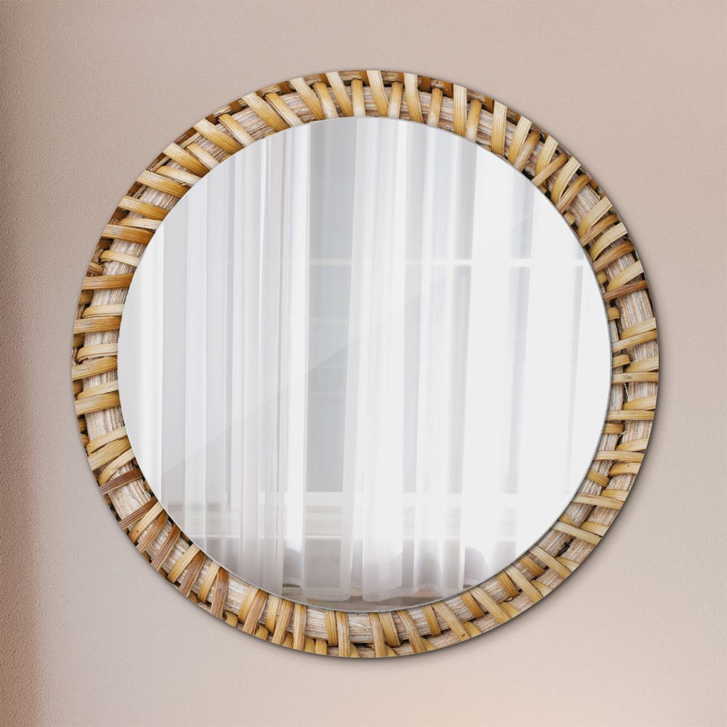 Spiegel - Mirror zum Wandspiegel Schlafzimmer – Schminkspiegel- natürlich Zopf- Ø90cm