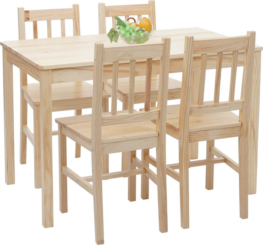 Esszimmer-Set MCW-F77, Sitzgruppe Esszimmergruppe, Produktbild 