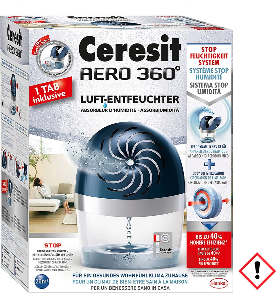 Pattex Cerecit Aero 360 Grad Systen déshumidificateur Image du produit 