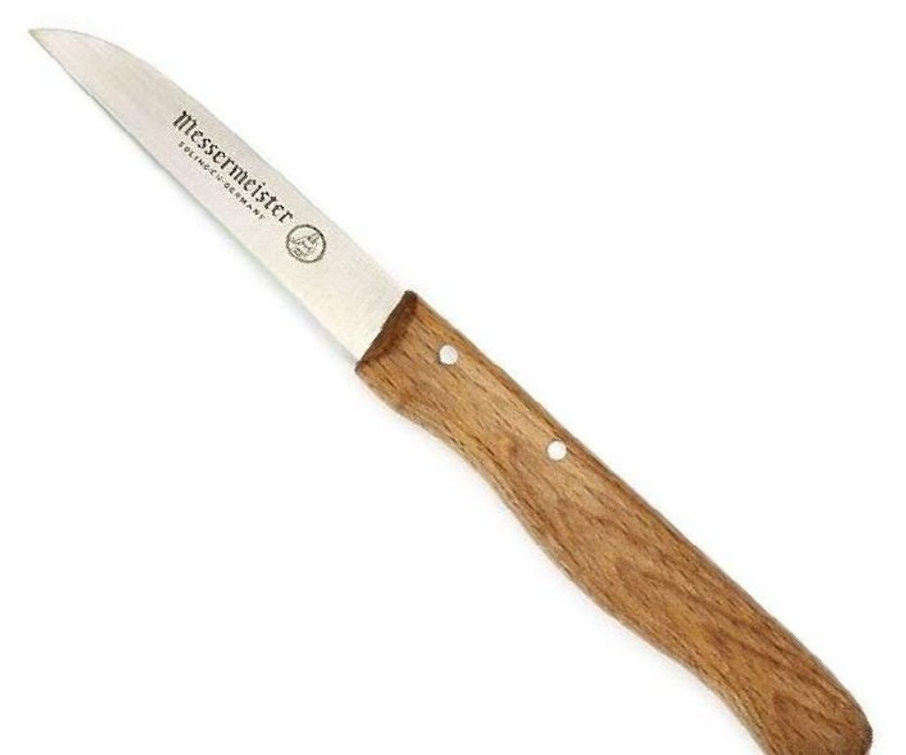 Solinger Messermeister Beukenhouten Aardappelmesje 8 cm RVS