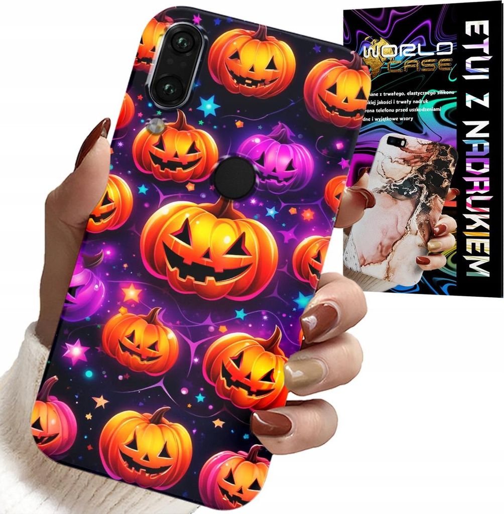 Fall Für Huawei Y7 2019 - Halloween, Salem, Gruselige Kürbisse, Designs