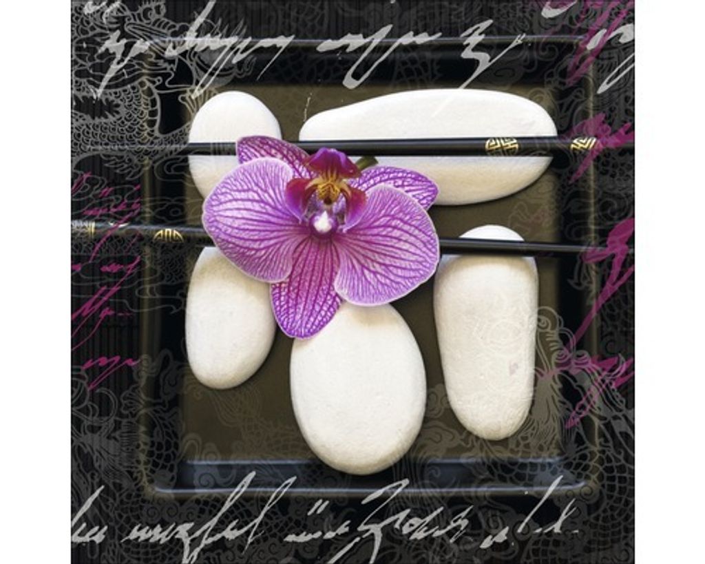 Glasbild Asian Feeling II 50x50 cm